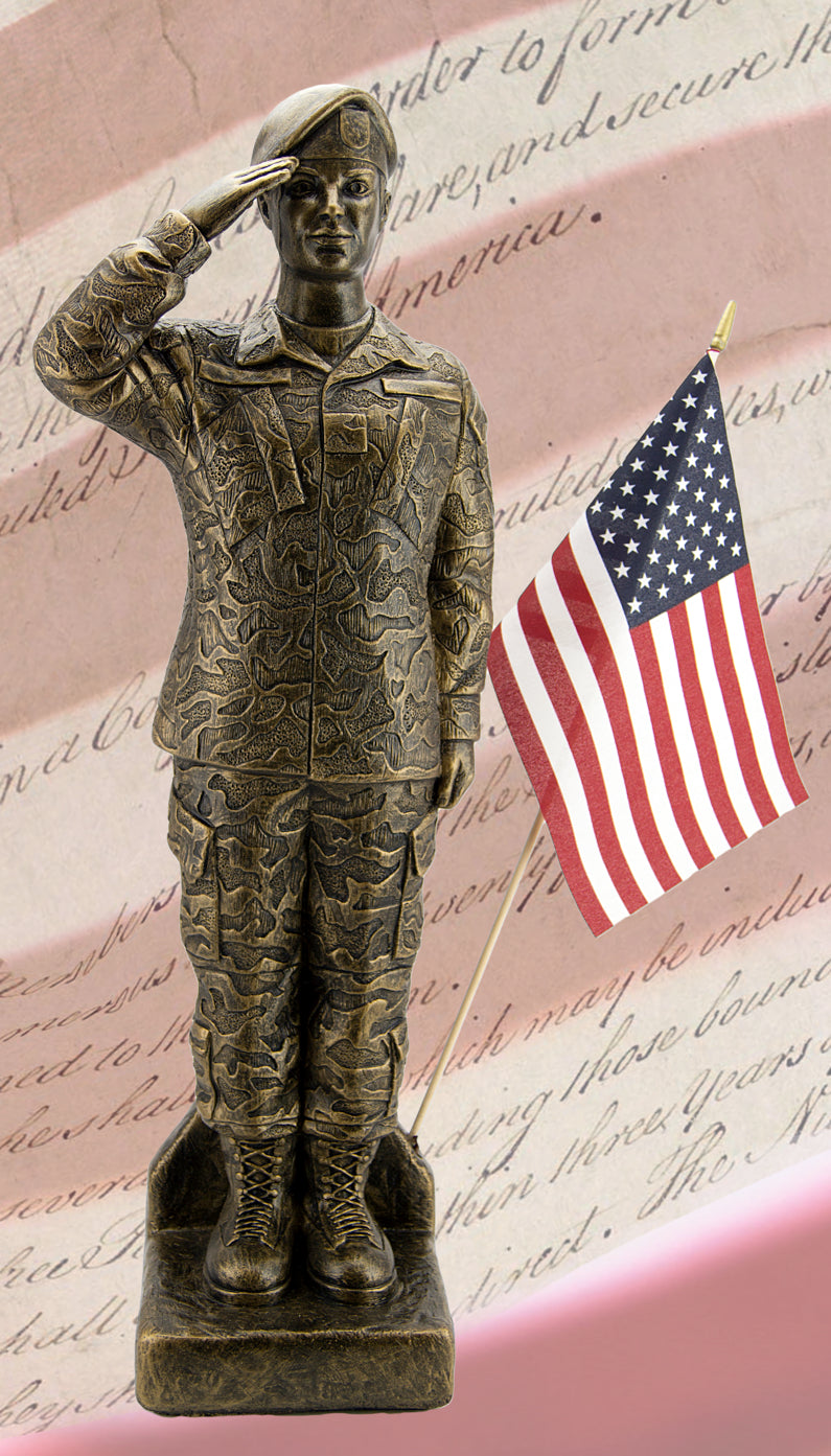 Soldiers with Flag