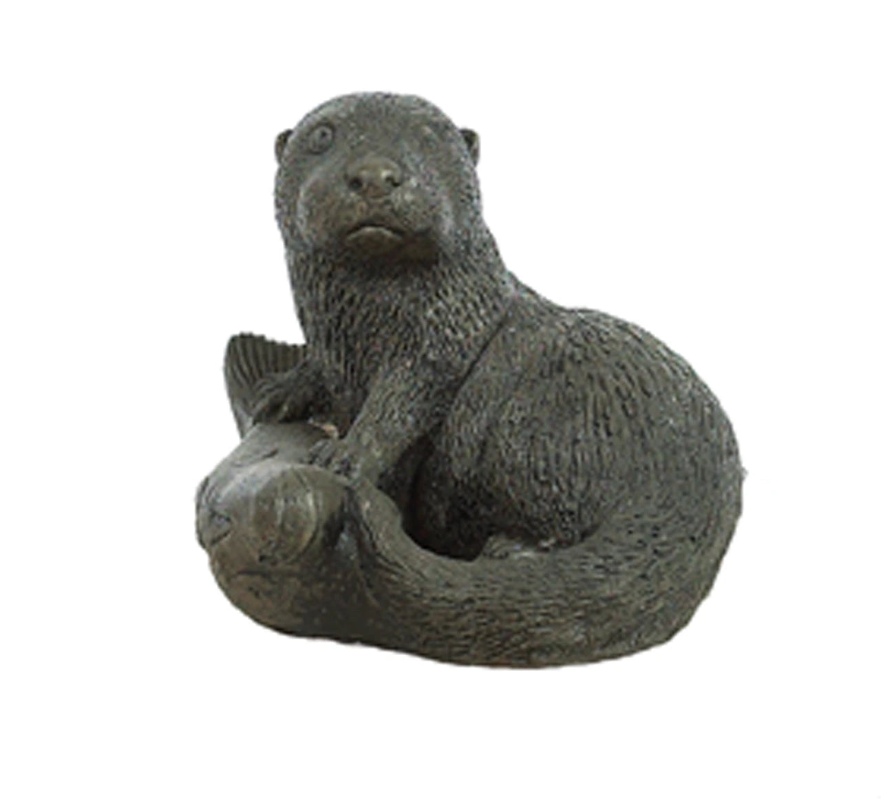 Baby Otter/fish 7" tall