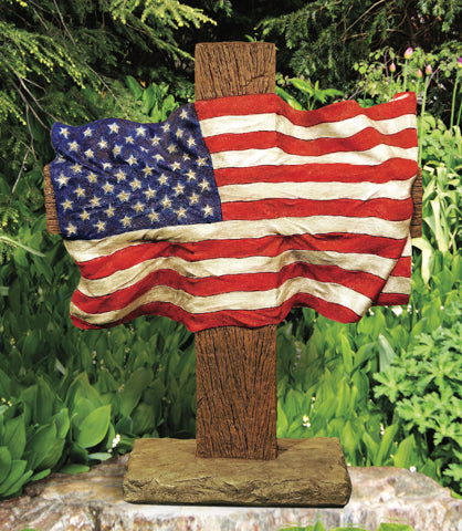 Flag on Cross 32"