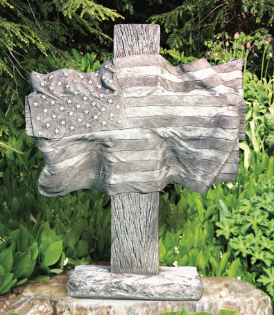 Flag on Cross 32"