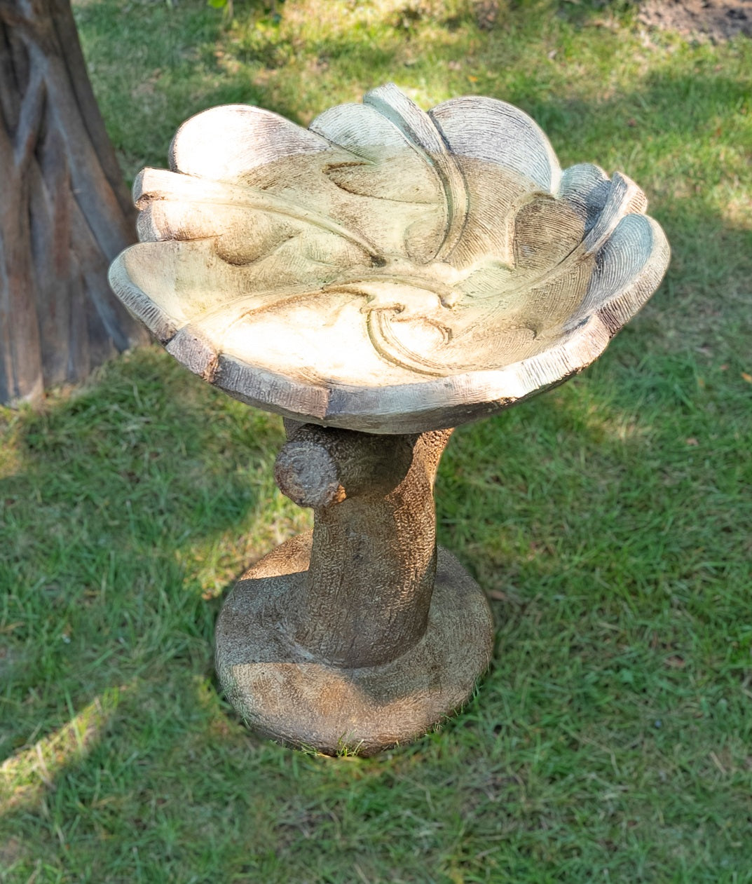 Maple Leaf Birdbath