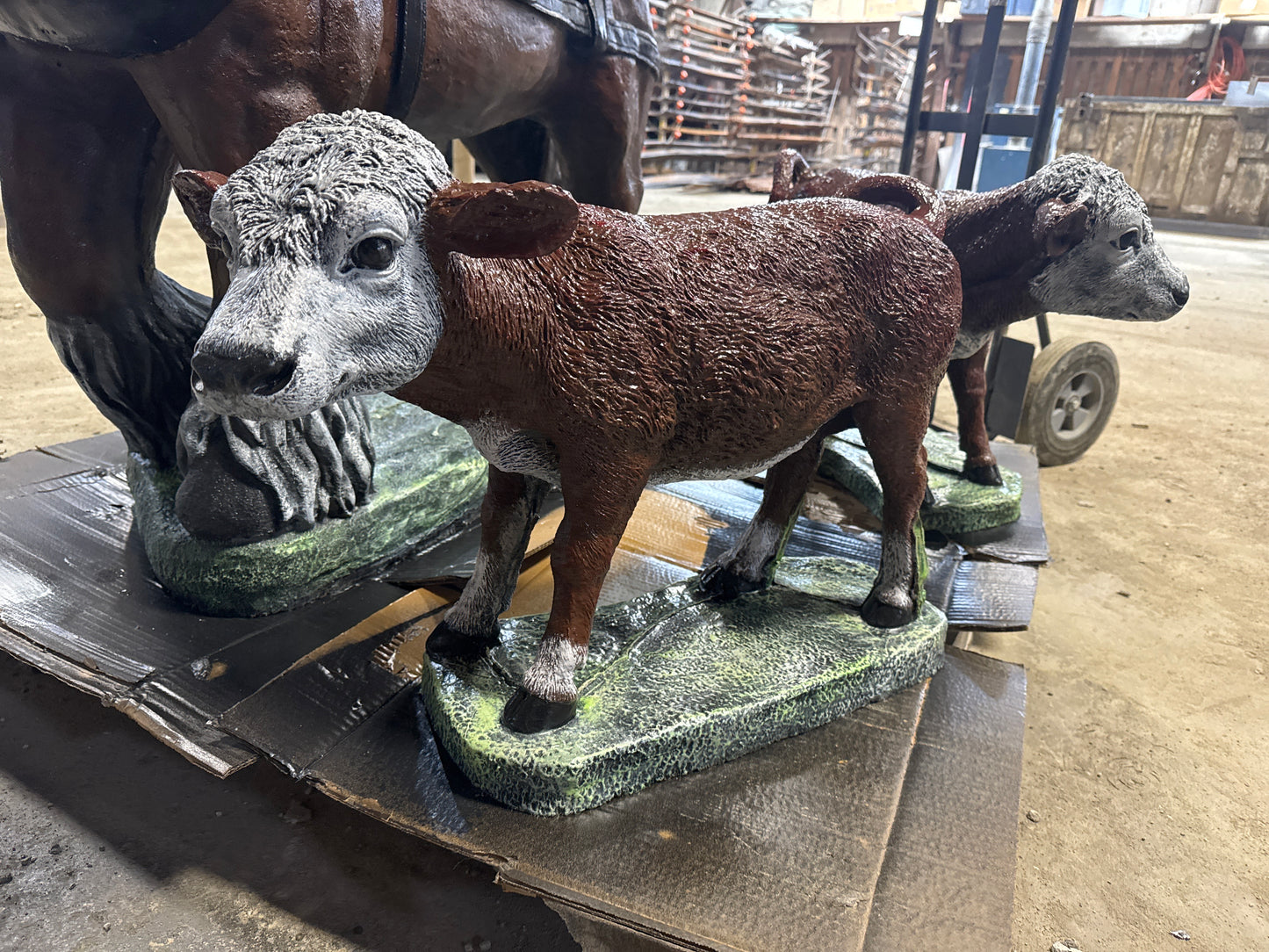 Cow - Standing Detailed Calf 18" tall