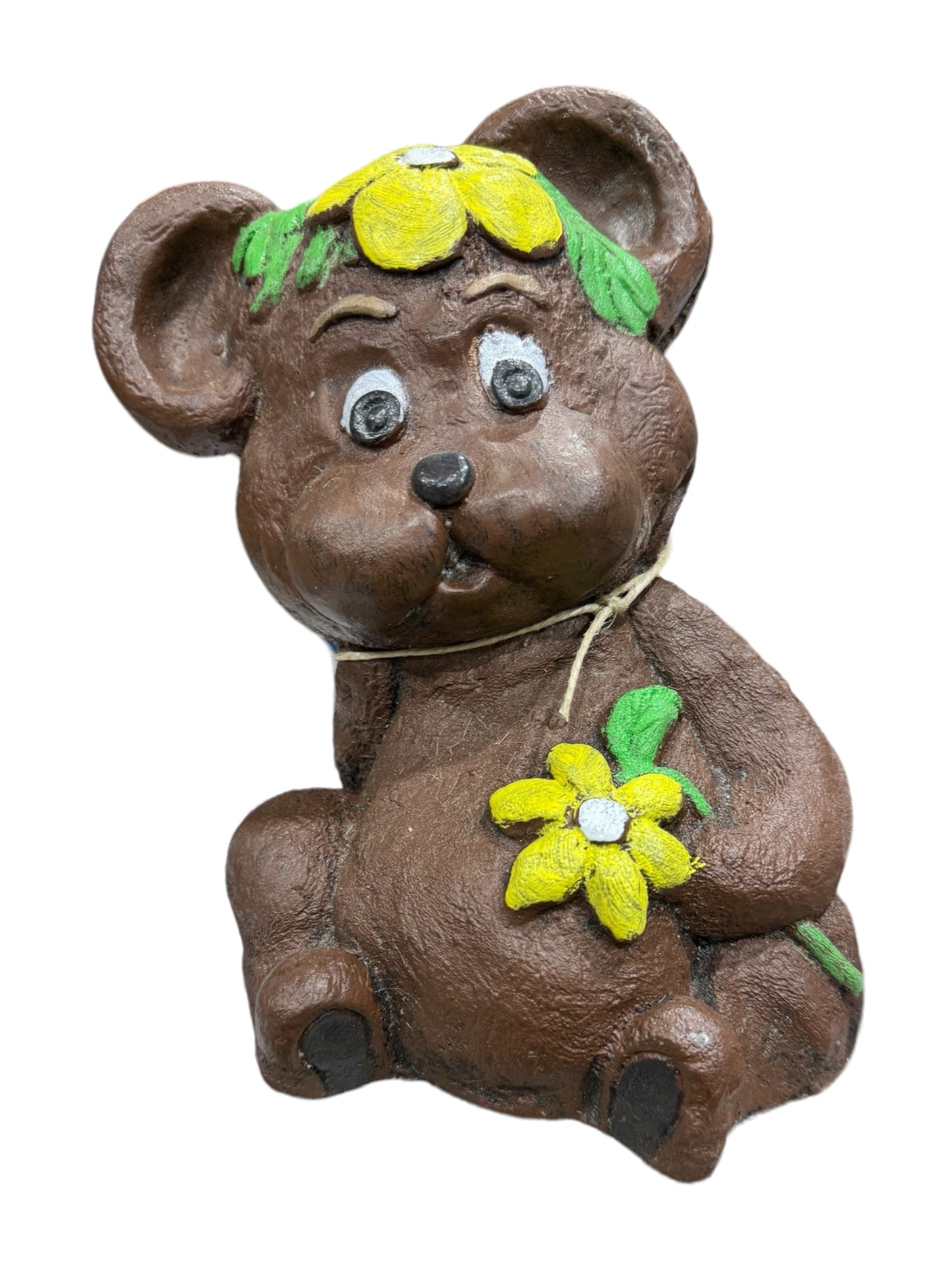 Bear with flowers
