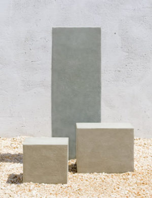 Short Square Textured Pedestal