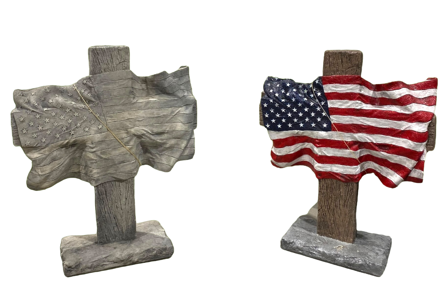 Flag on Cross 32"