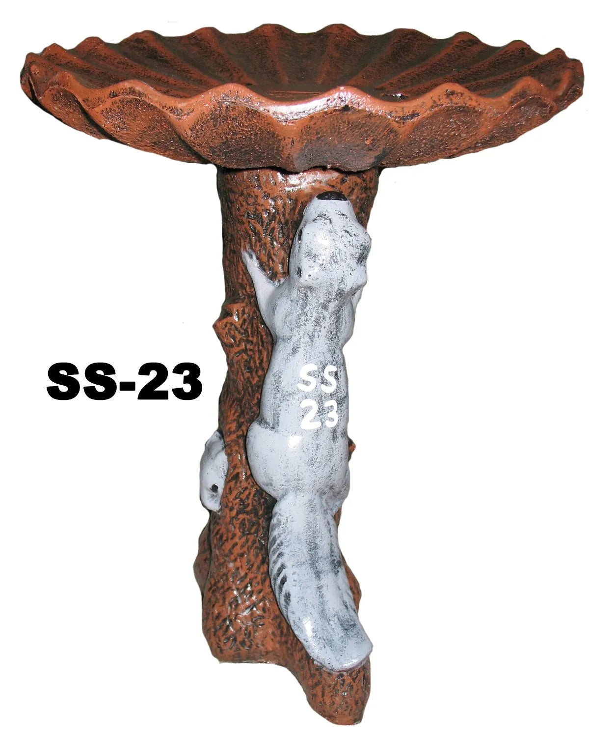 Squirrel Birdbath - 17" tall