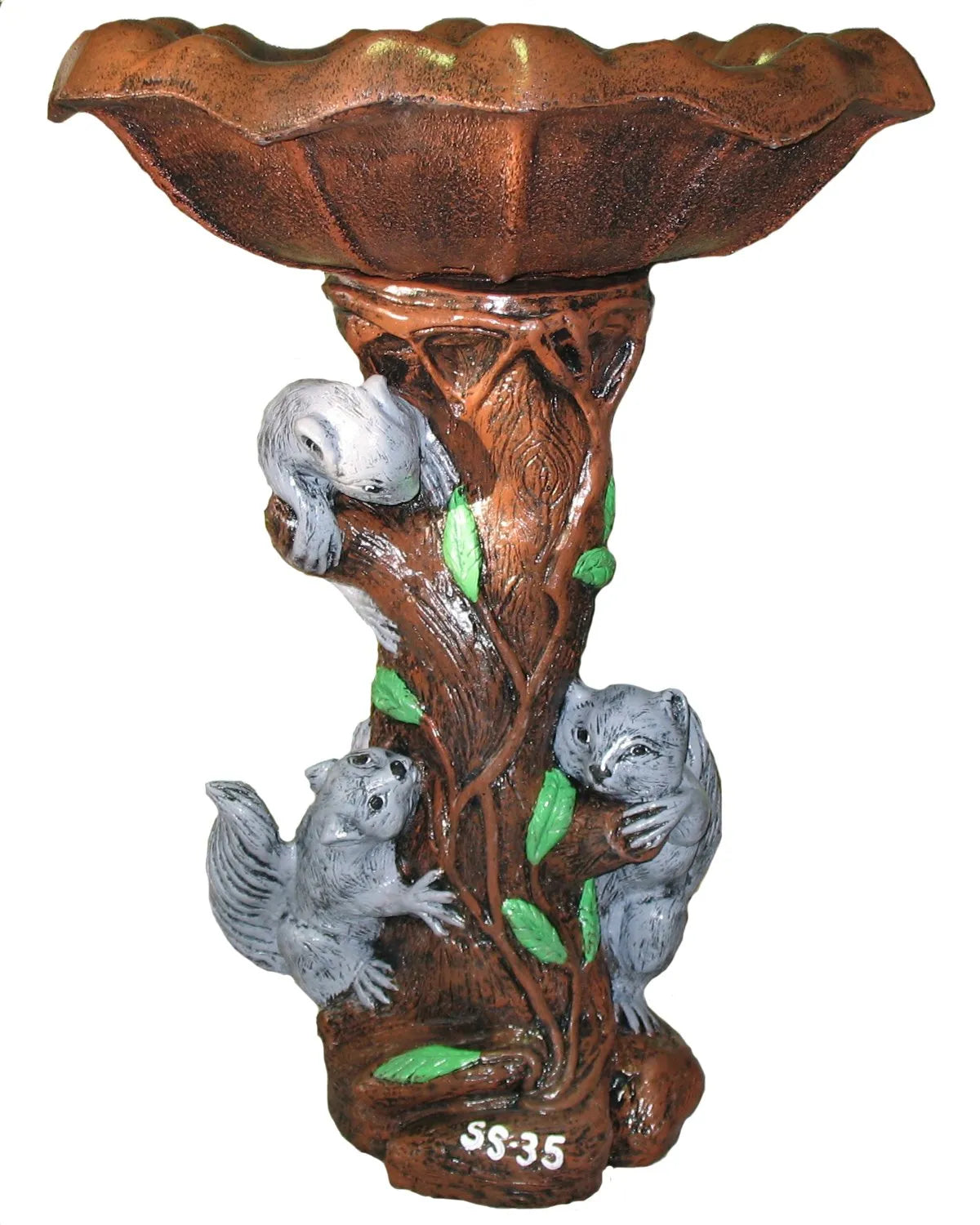 Squirrel Birdbath - 31" tall