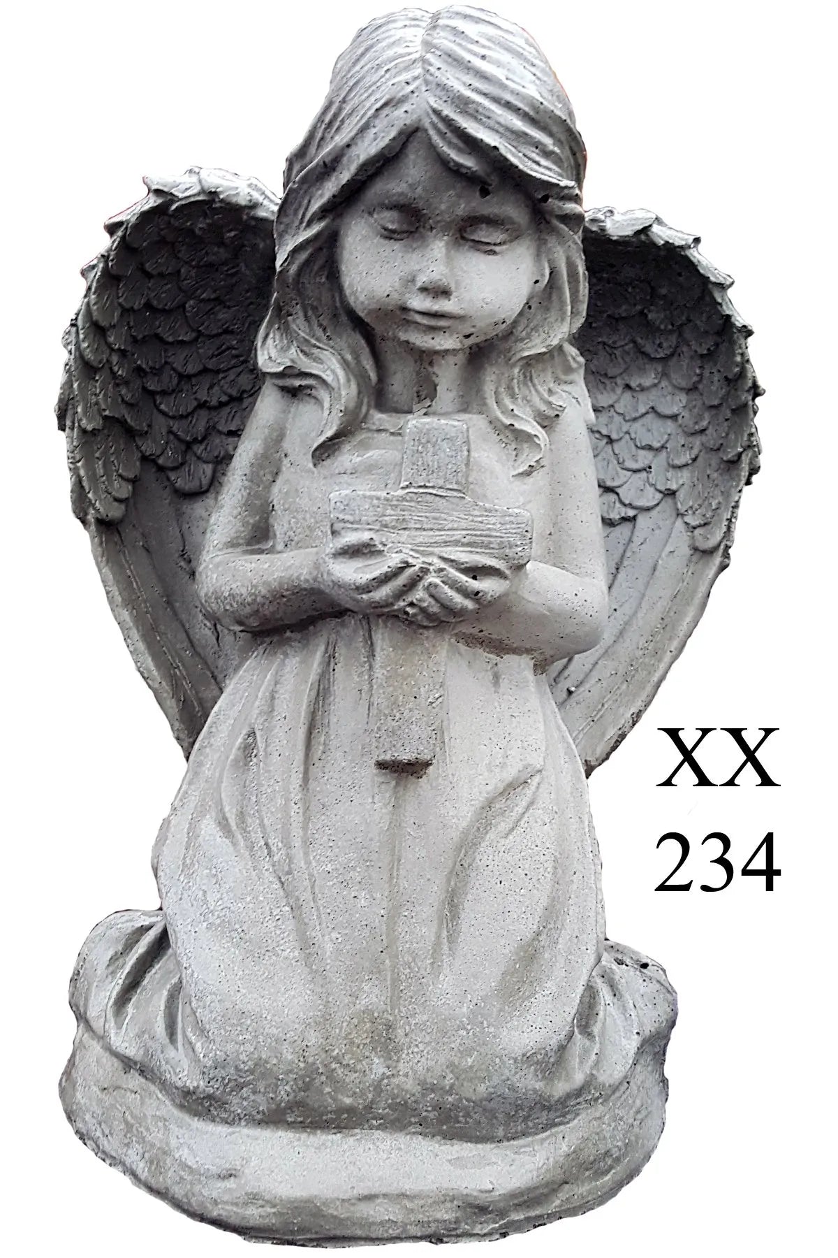 Angel with Cross 12" tall