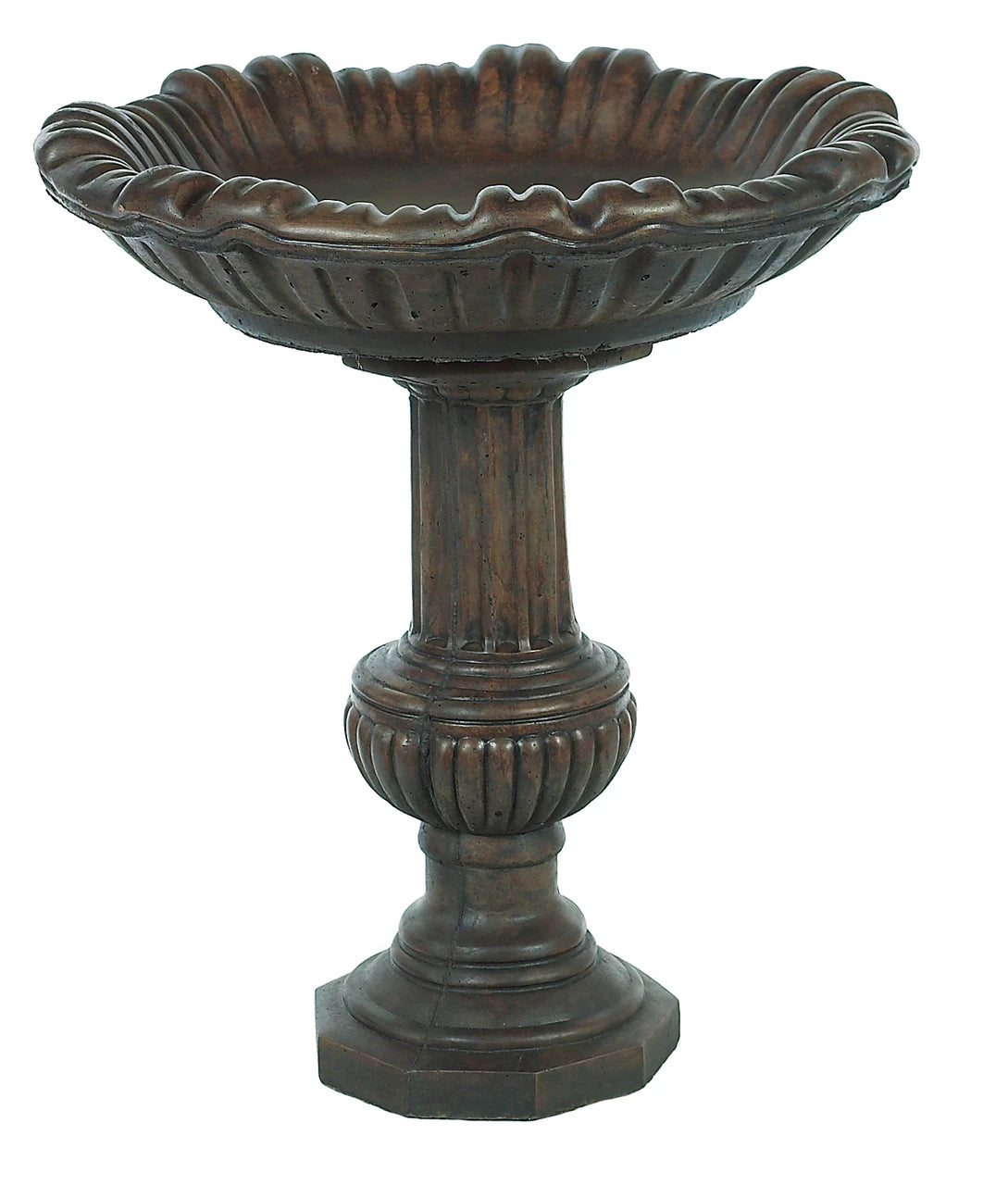 Scallop Birdbath - 30" tall