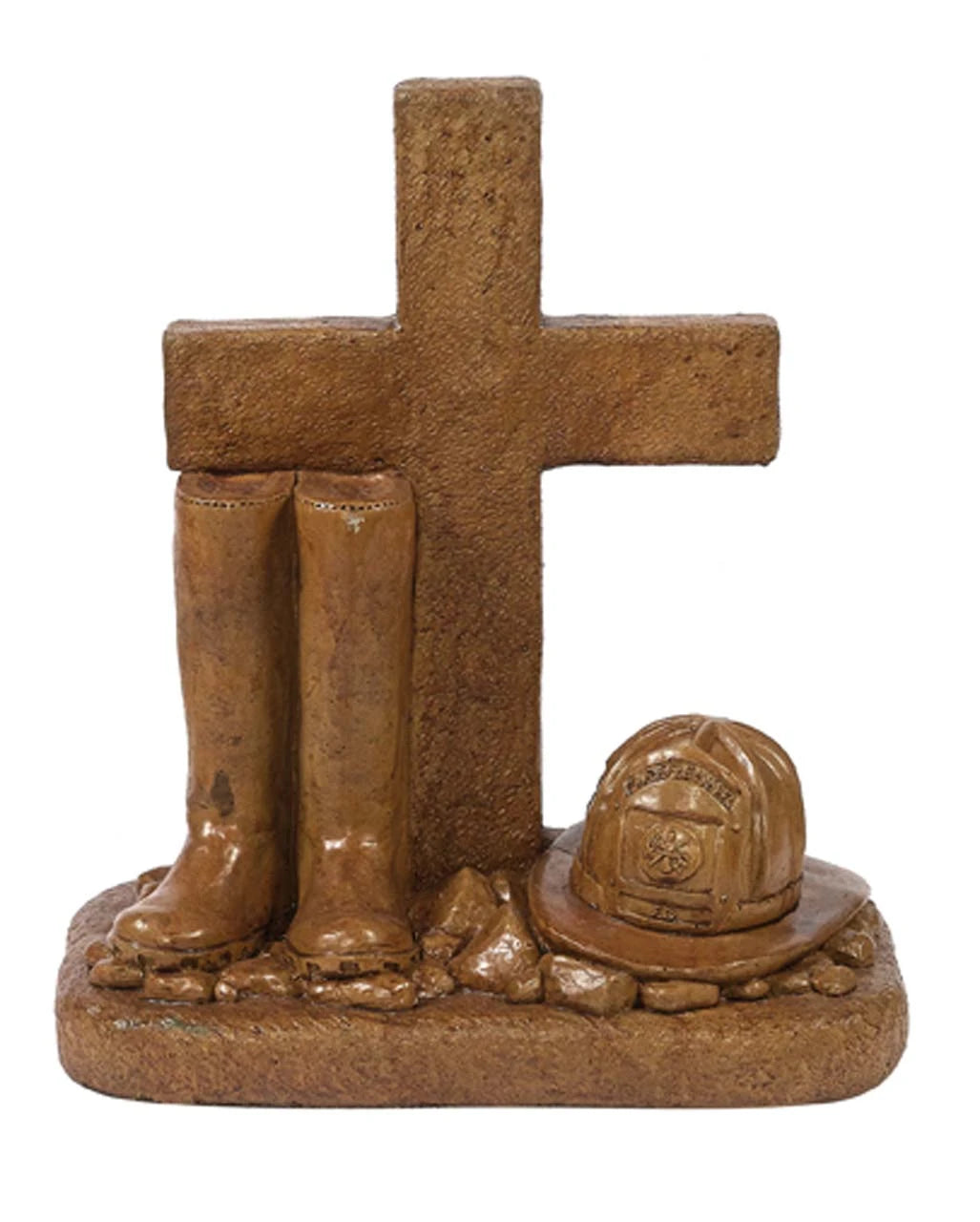 Fireman Boot/Hat at Cross 20" tall