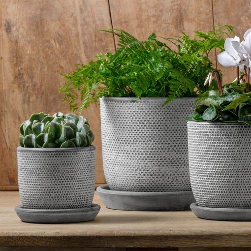 Cobblestone Planters - Glazed Pottery