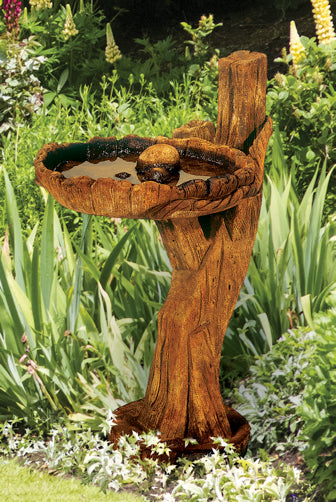 Rope 'n' Timber Bird Bath