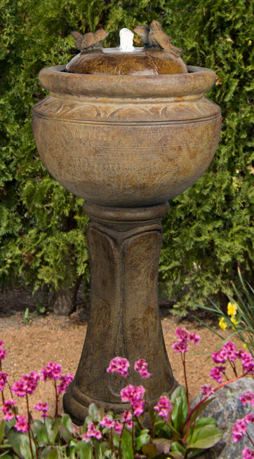 Tall Birds Patio Bubbler Fountain