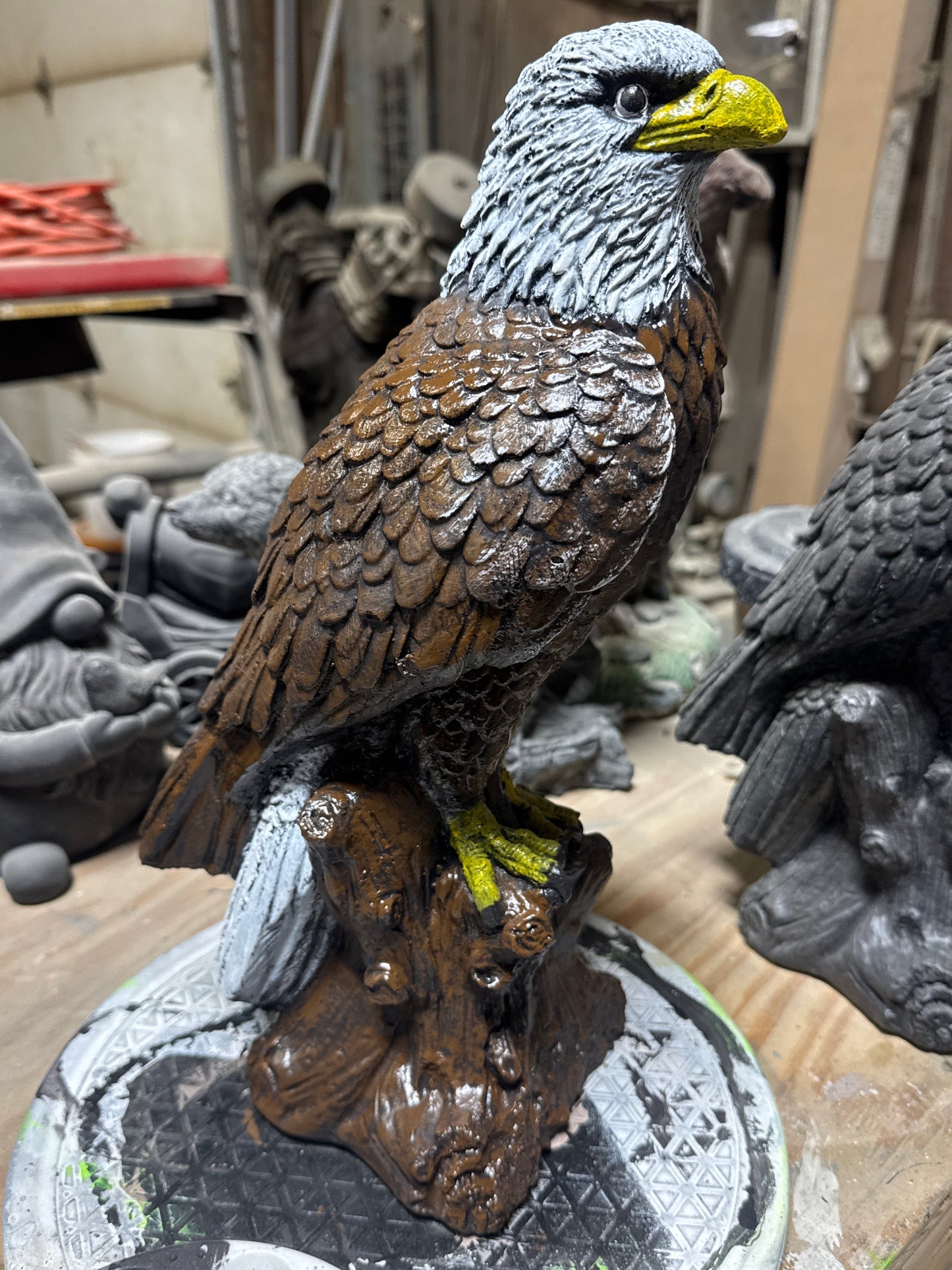 Eagle - On Stump 16" tall