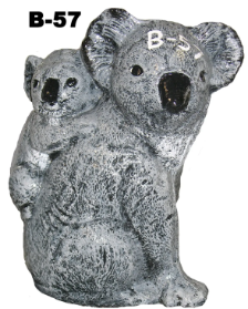 Koala Bear with Baby on Back - 11 tall