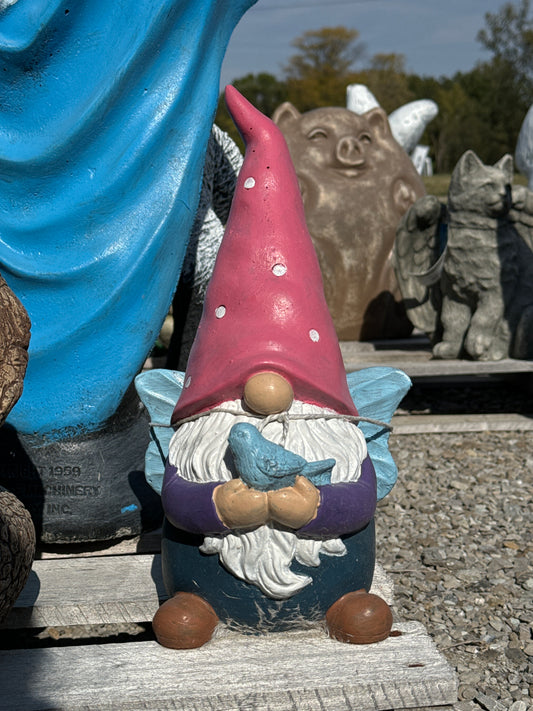 Gnome - Fairy Gnome with Bird