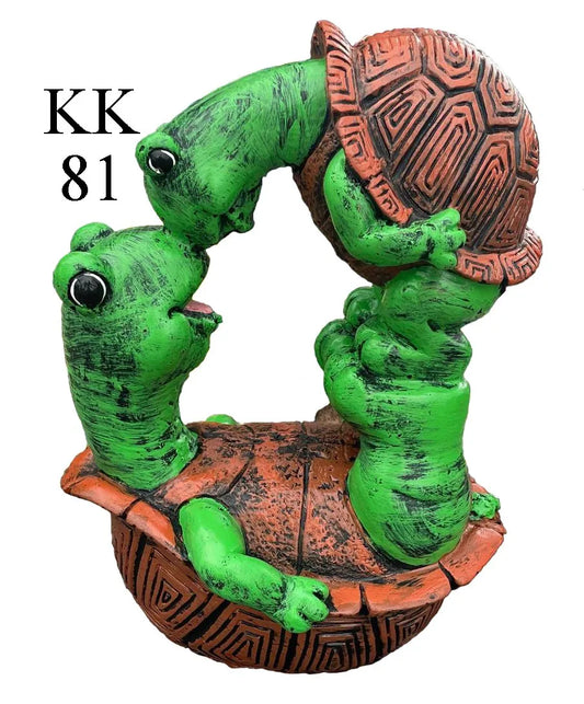 Kissing Turtles 14" tall