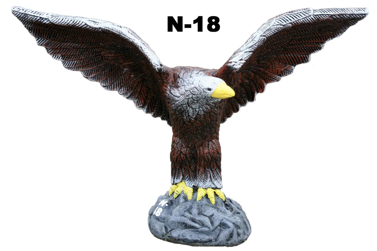 Eagle with wings out