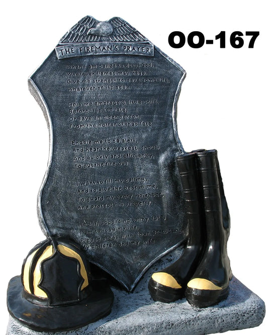 Fireman Prayer Plaque 35" tall