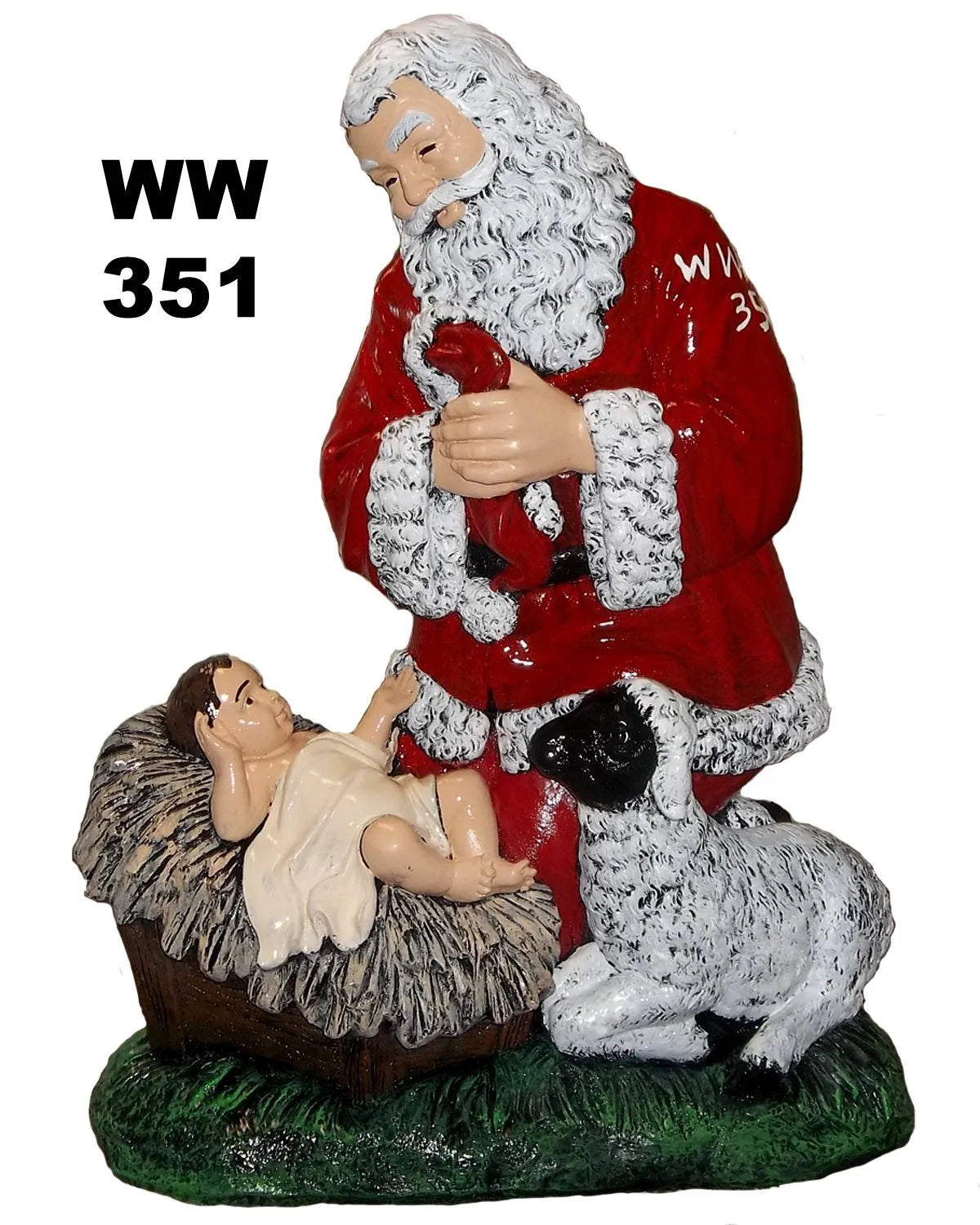 Santa with Baby Jesus 24" Tall