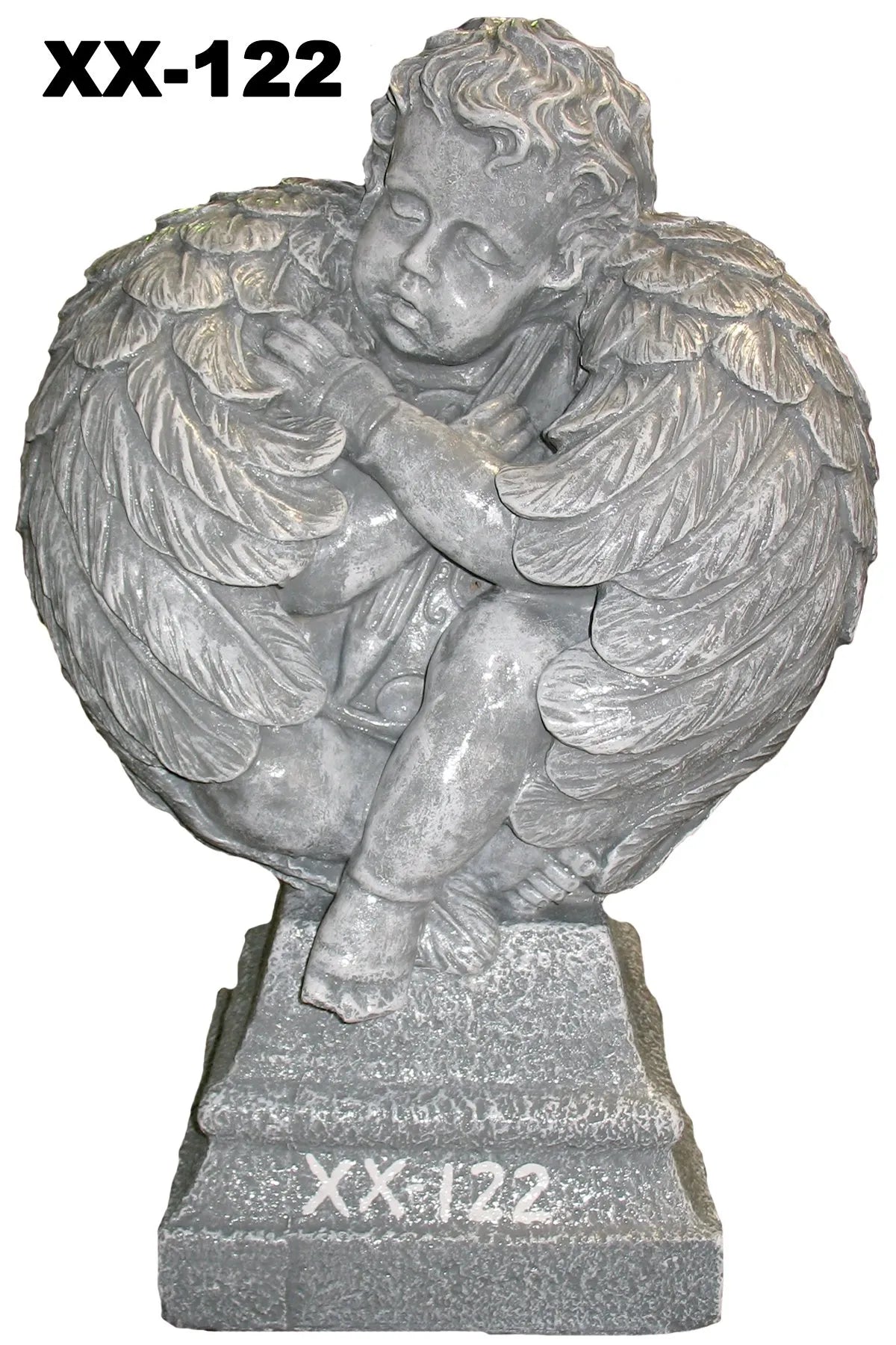 Angel with Wings on Pedestal