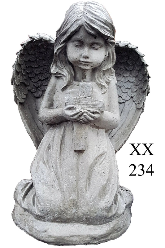 Angel with Cross 12" tall