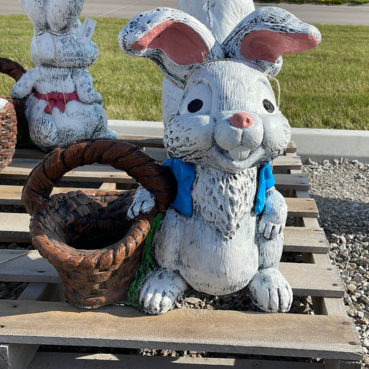 Rabbit - Mr Rabbit with Basket Planter